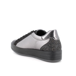 SNEAKERS IGI&CO DONNA IN PELLE NERO/ACCIAIO 6668600