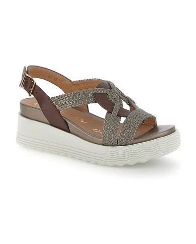 SANDALO CON ZEPPA STONEGLY DONNA PARKY 24 WEAVED/LTH 220895 CGZ