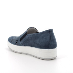SNEAKERS SLIP-ON IGI&CO DONNA SCAMOSCIATO/TESSUTO BLU 5657311 1
