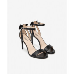 SANDALI CON TACCO NEROGIARDINI PELLE NERO TACCO 9,5CM E410111DE/100