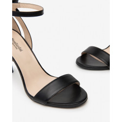 SANDALI CON TACCO NEROGIARDINI PELLE NERO TACCO 9,5CM E410111DE/100