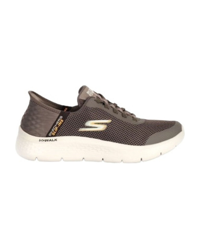 SNEAKERS UOMO SKECHERS SLIP-INS GO WALK FLEX - HANDS UP 216324 BRN