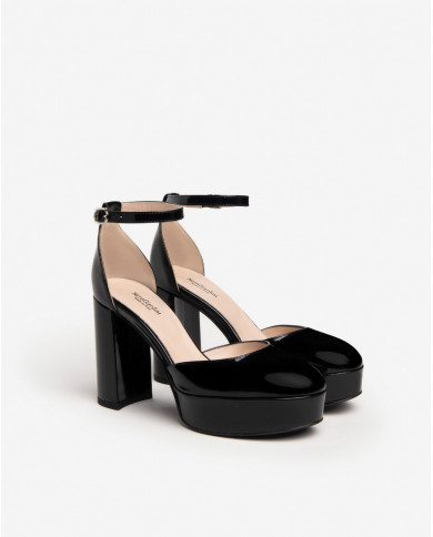 DECOLLETE' NEROGIARDINI DONNA VERNICE NERO TPU E409450D/100