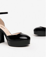 DECOLLETE' NEROGIARDINI DONNA VERNICE NERO TPU E409450D/100