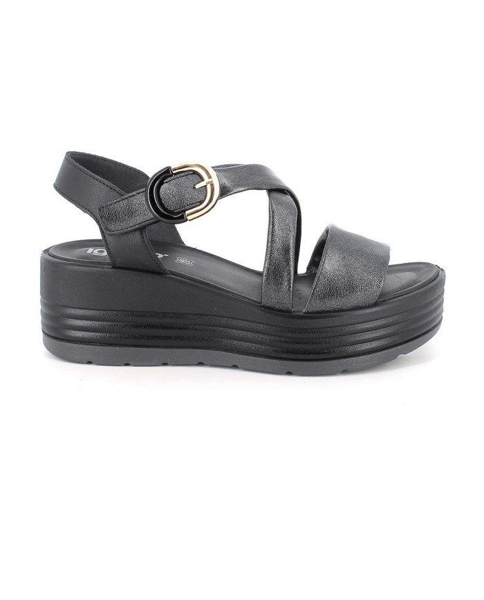 SANDALI CON ZEPPA IGI&CO DONNA  SI.DUBAI/NAPPA NERO 1164700