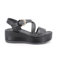 SANDALI CON ZEPPA IGI&CO DONNA  SI.DUBAI/NAPPA NERO 1164700
