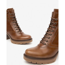 TRONCHETTO NEROGIARDINI DONNA MANOLETE CUOIO TR PONZA AMBRA TACCO 8CM  I411852D400