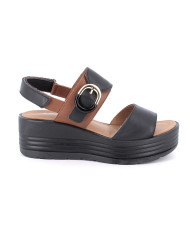 SANDALI CON ZEPPA IGI&CO DONNA NAPPA SOFT NERO 1164577    