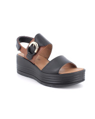 SANDALI CON ZEPPA IGI&CO DONNA NAPPA SOFT NERO 1164577    