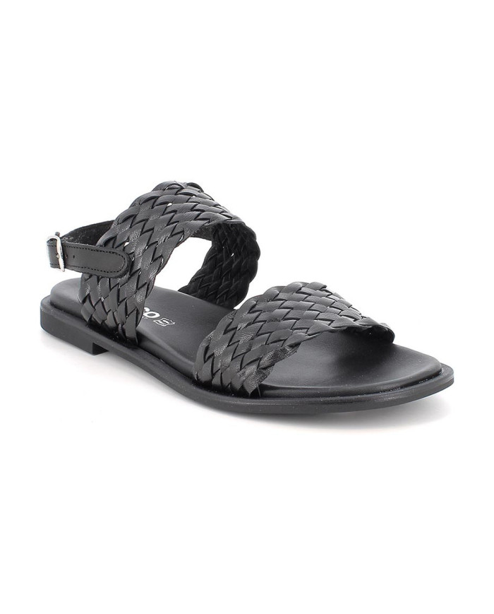 SANDALI IGI&CO DONNA CAPRA INTRECC CON FIBBIA NERO 1184800