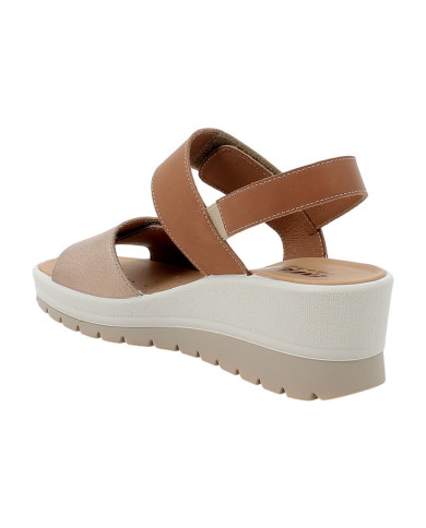SANDALO CON ZEPPA ENVAL SOFT FIO.BOTT.OM/FIO CHAMPAGNE/BEIGE 1283611