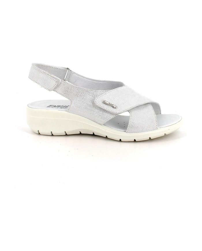 SANDALO CON ZEPPA ENVAL SOFT DONNA ARGENTO SCAMOS.NINFEA 1280911 