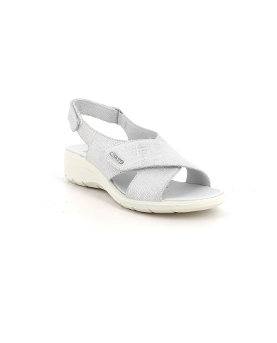 SANDALO CON ZEPPA ENVAL SOFT DONNA ARGENTO SCAMOS.NINFEA 1280911 