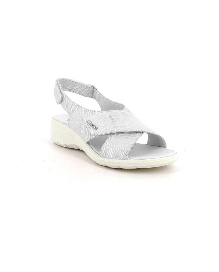 SANDALO CON ZEPPA ENVAL SOFT DONNA ARGENTO SCAMOS.NINFEA 1280911 
