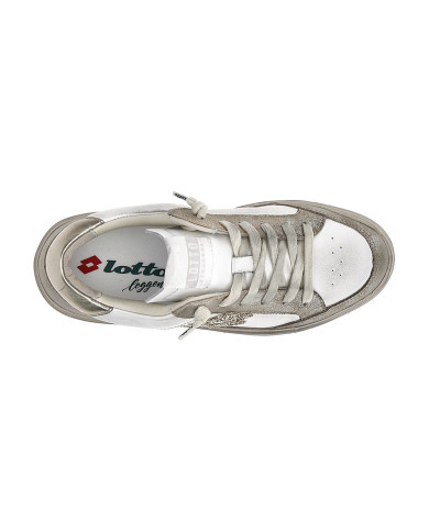 SNEAKERS LOTTO DONNA BACK LAMINATED W LEGGENDA WHITE/GOLDEN ALMOND/LIGHT PLATINO 223675 EG0