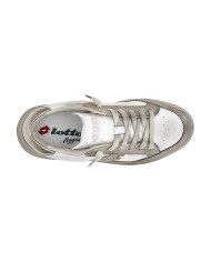 SNEAKERS LOTTO DONNA BACK LAMINATED W LEGGENDA WHITE/GOLDEN ALMOND/LIGHT PLATINO 223675 EG0