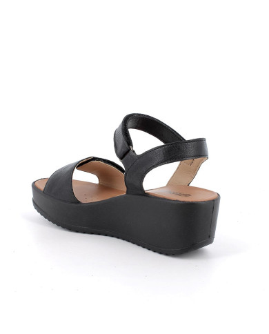 SANDALI  CON ZEPPA IGI&CO DONNA  CAPRA TAMPONATA NERO 1161600