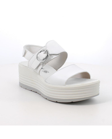 SANDALI CON ZEPPA IGI&CO DONNA NAPPA SOFT BIANCO 1164533     
