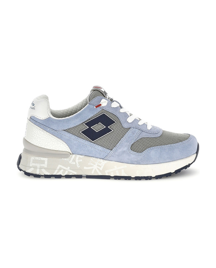 SNEAKERS LOTTO UOMO TOKYO GINZA CRACK LEGGENDA GRAY/DRESS BLUE/ASHLEY BLUE 223626 EE7