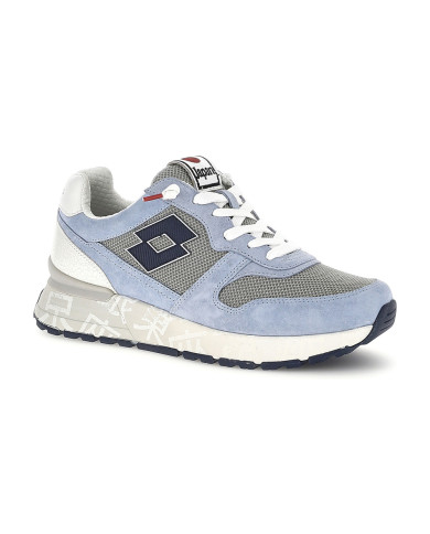 SNEAKERS LOTTO UOMO TOKYO GINZA CRACK LEGGENDA GRAY/DRESS BLUE/ASHLEY BLUE 223626 EE7