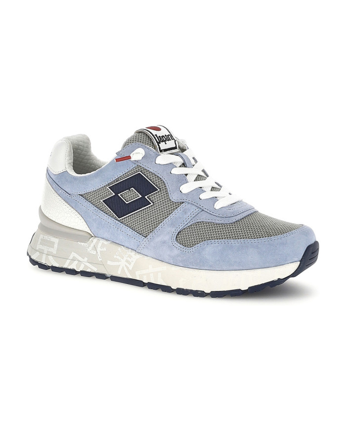 SNEAKERS LOTTO UOMO TOKYO GINZA CRACK LEGGENDA GRAY/DRESS BLUE/ASHLEY BLUE 223626 EE7