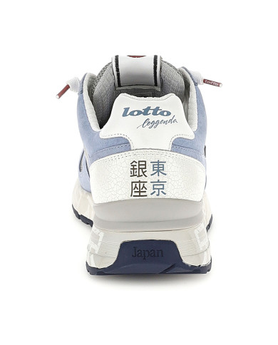 SNEAKERS LOTTO UOMO TOKYO GINZA CRACK LEGGENDA GRAY/DRESS BLUE/ASHLEY BLUE 223626 EE7