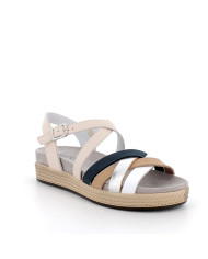 SANDALI IGI&CO DONNA NAPPA SOFT  NATURALE/BLU 7669911