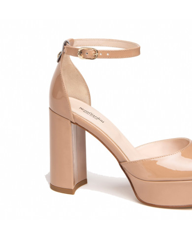 DECOLLETE' NEROGIARDINI DONNA VERNICE NUDO TPU NOZZA NATURALE E307060DE/626