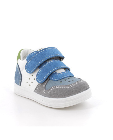 SNEAKERS  PRIMIGI PRIMI PASSI  BAMBINO  SCAMOS/S.NAP.BO OCE-GRI-JEA/BCO 1355533