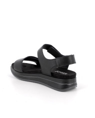 SANDALI CON ZEPPA IGI&CO DONNA NAPPA SOFT NERO  CON STRAP 1174855    