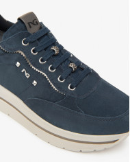 SNEAKERS CON ZEPPA NEROGIARDINI DONNA VELOUR INCANTO 225 T.BRILL ANTRACITE TR CORVARA KENNEDY I514105D/207