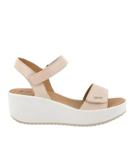 SANDALO CON ZEPPA IGI&CO DONNA CAPRA TAMPONATA PANNA 5668711