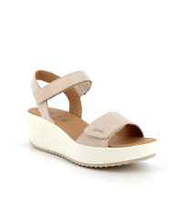 SANDALO CON ZEPPA IGI&CO DONNA CAPRA TAMPONATA PANNA 5668711