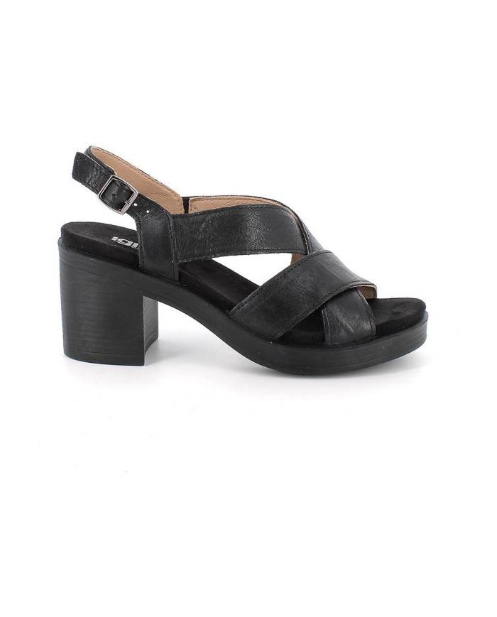 SANDALI CON TACCO IGI&CO DONNA CAPRA TAMPONATA NERO 1171200