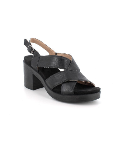 SANDALI CON TACCO IGI&CO DONNA CAPRA TAMPONATA NERO 1171200