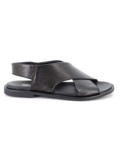 SANDALI IGI&CO DONNA VIT. CRUST NERO CON ELASTICO 1184700    