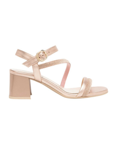 SANDALO CON TACCO NEROGIARDINI DONNA NETTUNO PHARD TPU FEN NATURALE TACCO5CM E615721D/660