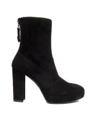 TRONCHETTI DONNA IN CAMOSCIO NERO TACCO 10 CM NEROGIARDINI I117260DE/100