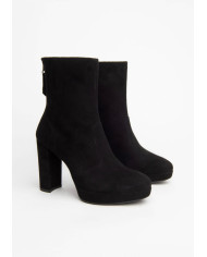 TRONCHETTI DONNA IN CAMOSCIO NERO TACCO 10 CM NEROGIARDINI I117260DE/100