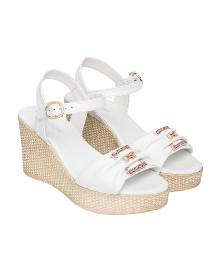 SANDALI CON TACCO NEROGIARDINI DONNA CILE BIANCO PU.MONOD.GELA E615980D8707