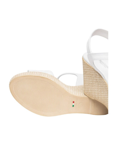 SANDALI CON TACCO NEROGIARDINI DONNA CILE BIANCO PU.MONOD.GELA E615980D8707