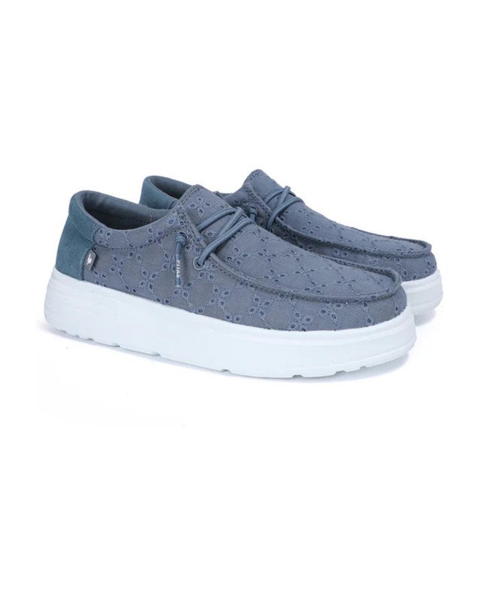 MOCASSIN PITAS DONNA WALLABI  LOTTO AZUL S26W-BOK-LTTO