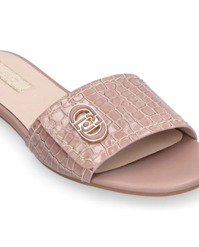 CIABATTE LIU JO DONNA SANDY 03 - SLIPPER PRINTED COCCO SPREAD NUDE SA6127EX06851315