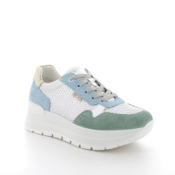 SNEAKERS CON ZEPPA IGI&CO DONNA SCAM/RETE OPOSS MENTA/CERULEO 7661811