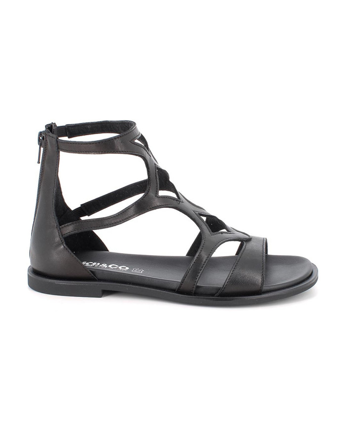 SANDALI IGI&CO DONNA VIT. CRUST ZIP NERO 1184900  