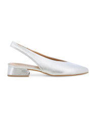 DECOLLETE' MELLUSO DONNA WASH ARGENTO CON TACCO BASSO D156Q ARGENTO