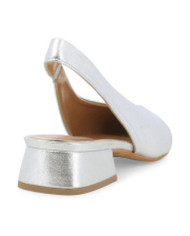 DECOLLETE' MELLUSO DONNA WASH ARGENTO CON TACCO BASSO D156Q ARGENTO