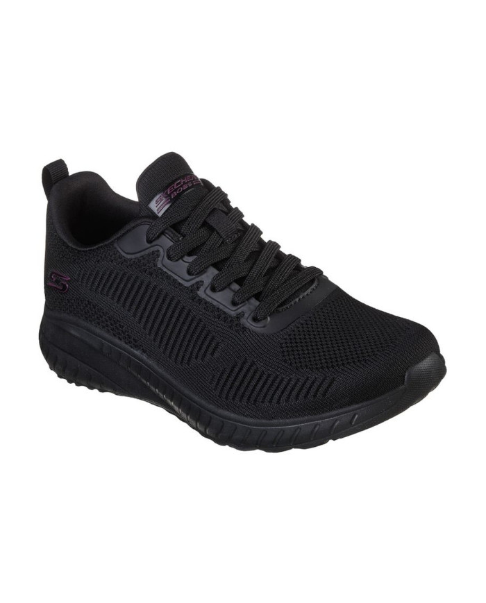 SNEAKERS SKECHERS DONNA BOBS SQUAD CHAOS - FACE OFF BLACK 117209 BBK