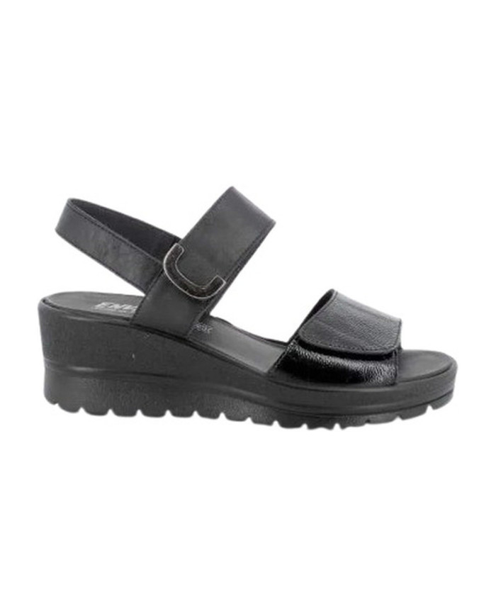 SANDALO CON ZEPPA ENVAL SOFT DONNA NAPLAK/NAPPA NERO 1283600