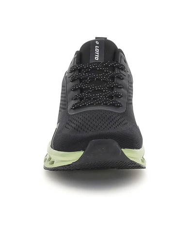SNEAKERS LOTTO UOMO VENTO 50 AMF NEXT ALL BLACK/HEMLOCK GREEN 223780 EJB